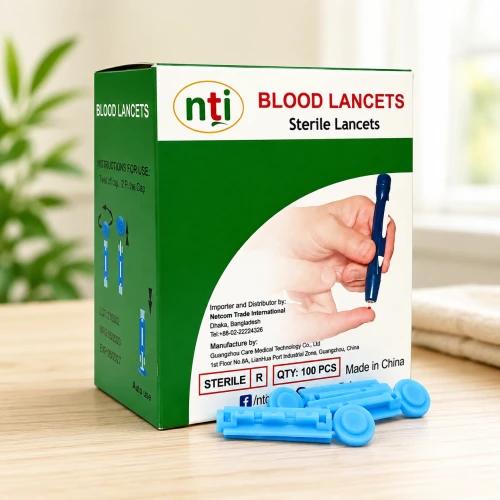 NTI Lancet Needle 100pcs | 30G Blood Lancet for Glucometer & Lancing Pen | Blood Glucose Testing Finger Prick Lancets