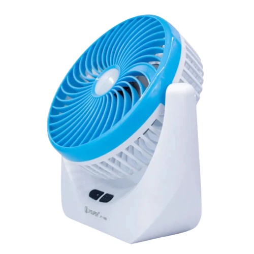 JY Super JY-1880 Portable Rechargeable Mini Fan with LED Light | 2400mAh Battery | 3 Speed | USB Charging